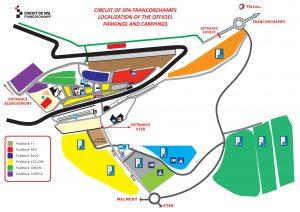 Spa Francorchamps parking map – F1Destinations.com