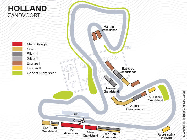 Tickets 2021 Dutch Grand Prix At Zandvoort F1destinations Com