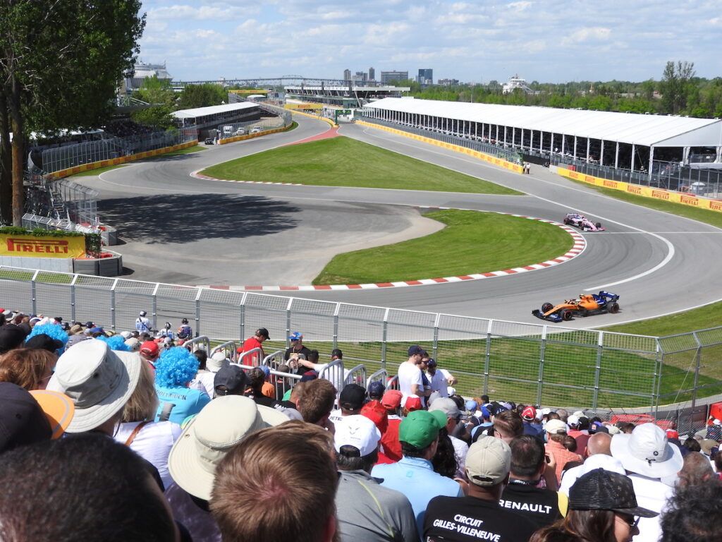 View from Grandstand 11 at Canadian Grand Prix