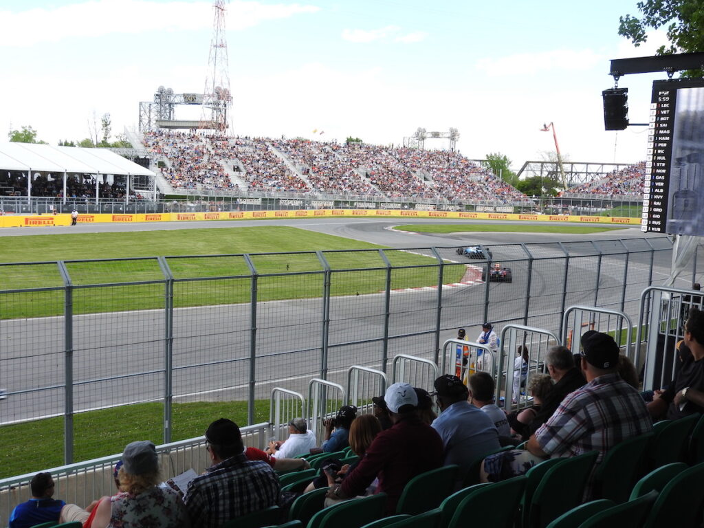 View from Platine Grandstand at Canadian Grand Prix