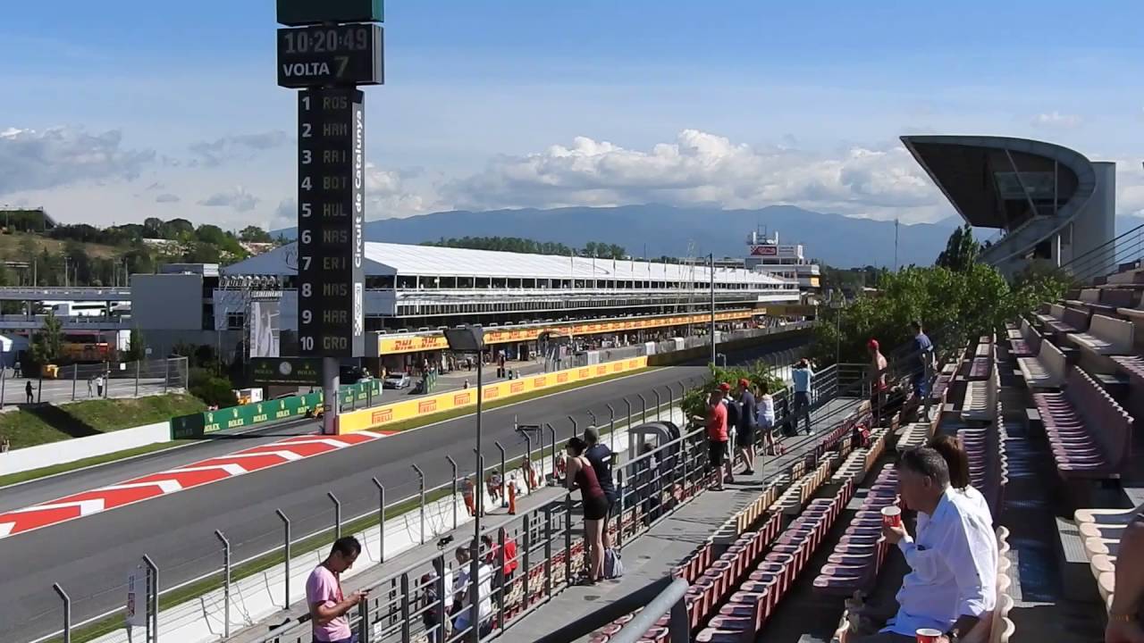 View from Grandstand J at 2016 Spanish F1 Grand Prix