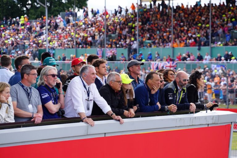 2023 British Grand Prix: Podium chaos!, party, A wild celebration on the  Silverstone podium! 🥳 They just couldn't wait to celebrate! 🍾, By F1