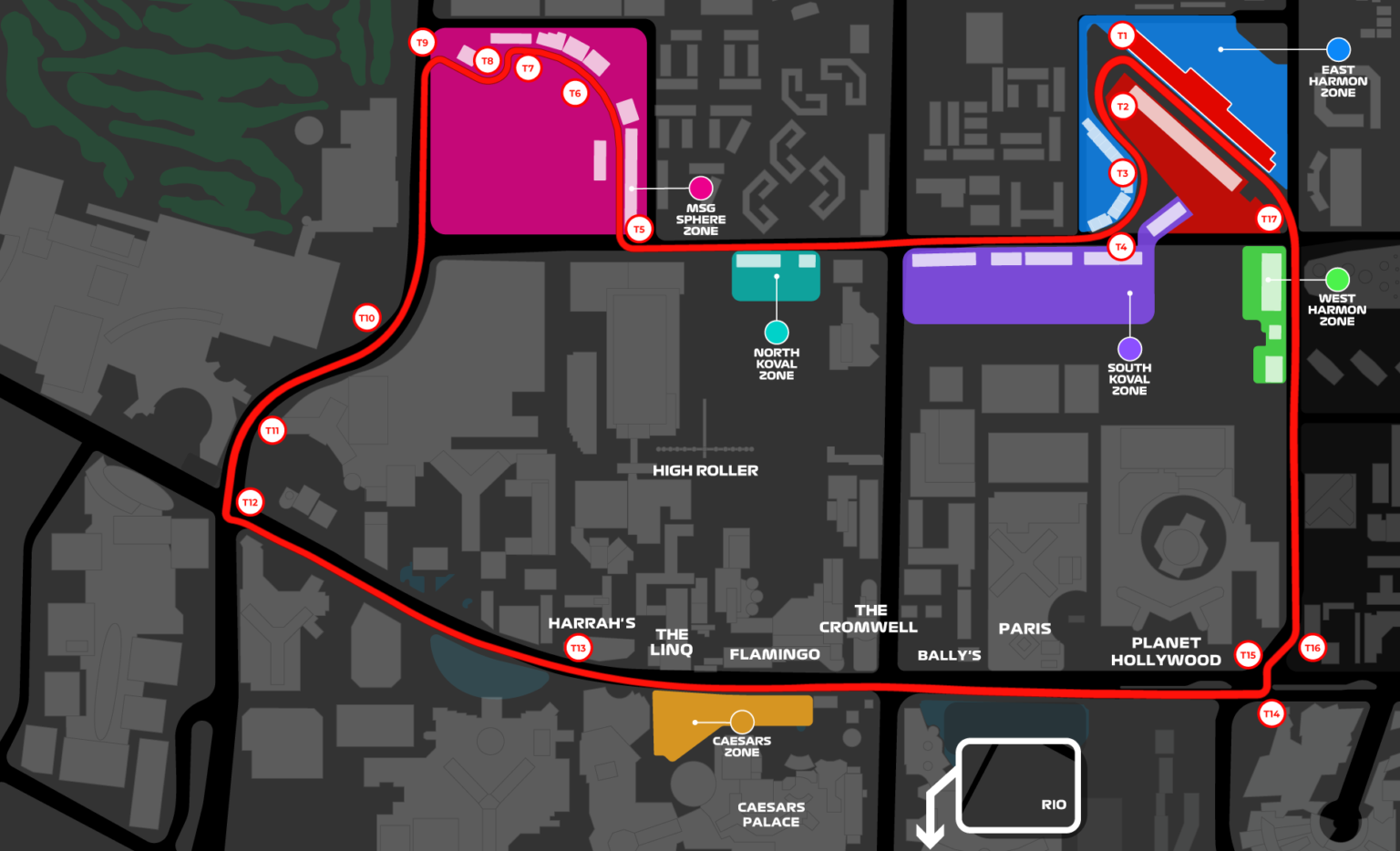 F1 Las Vegas 2024 Track Layout Chery Deirdre