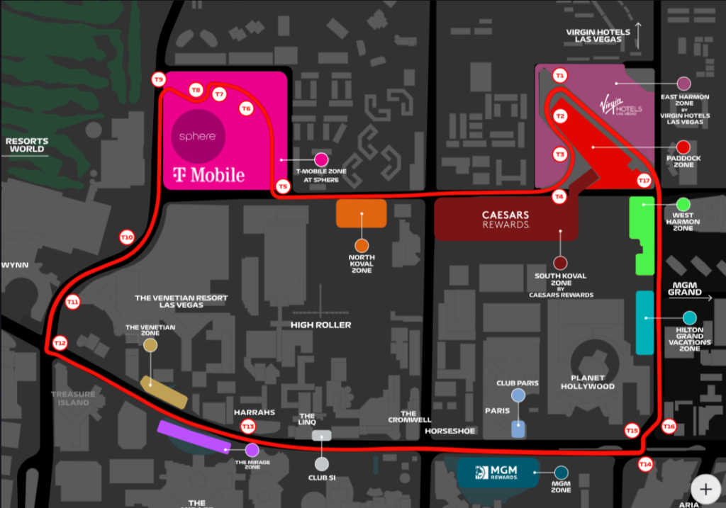 Schedule released for Formula 1 race, road closures in Las Vegas