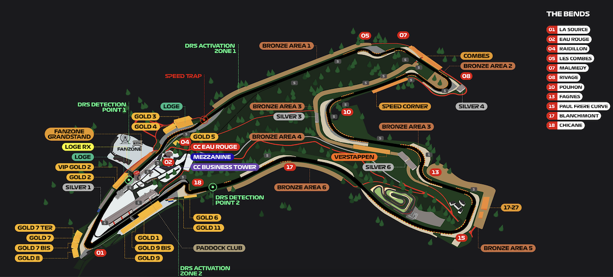 Trackside at Spa-Francorchamps - 2025 Belgian Grand Prix -  F1Destinations.com
