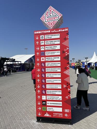 2024 Bahrain GP Adam R Directional signage