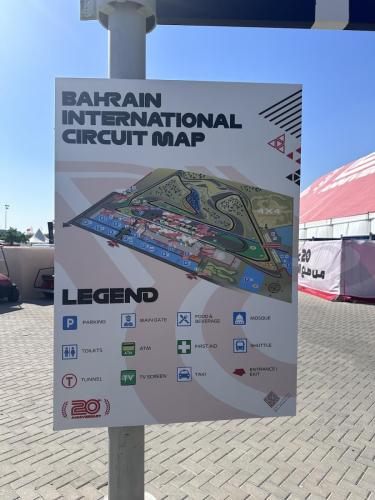 2024 Bahrain GP Adam R Parking map