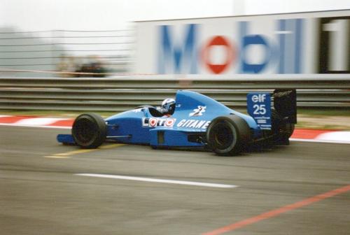 Ligier Nicola Larini1990 Belgian Grand prix Nigel Barrett